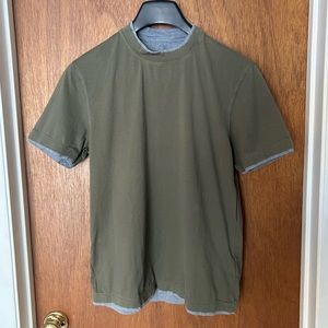 Brunello Cucinelli T-shirt with Faux-layering Made in Italy